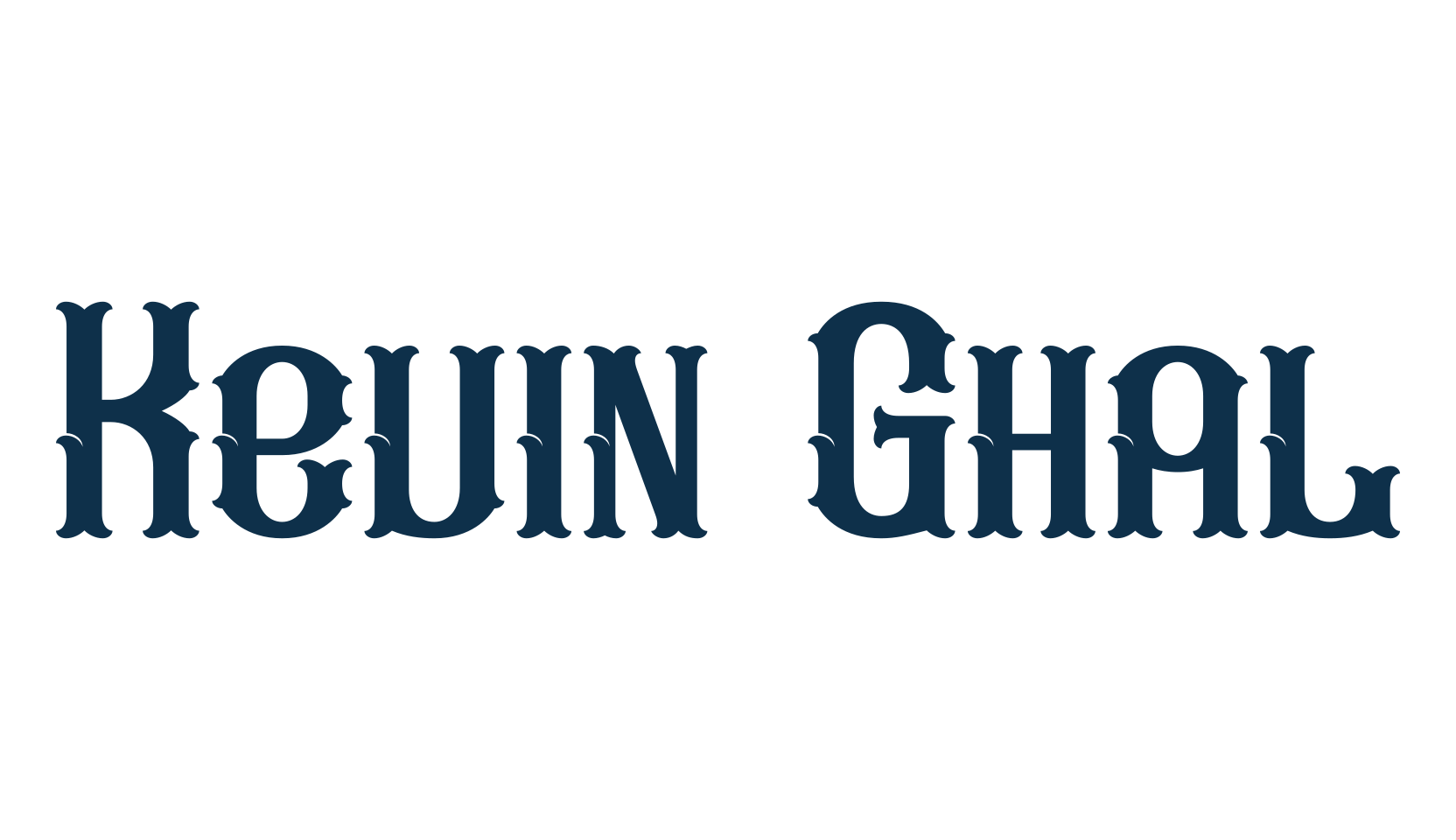 Kevin Ghal, fancy various gothic font preview