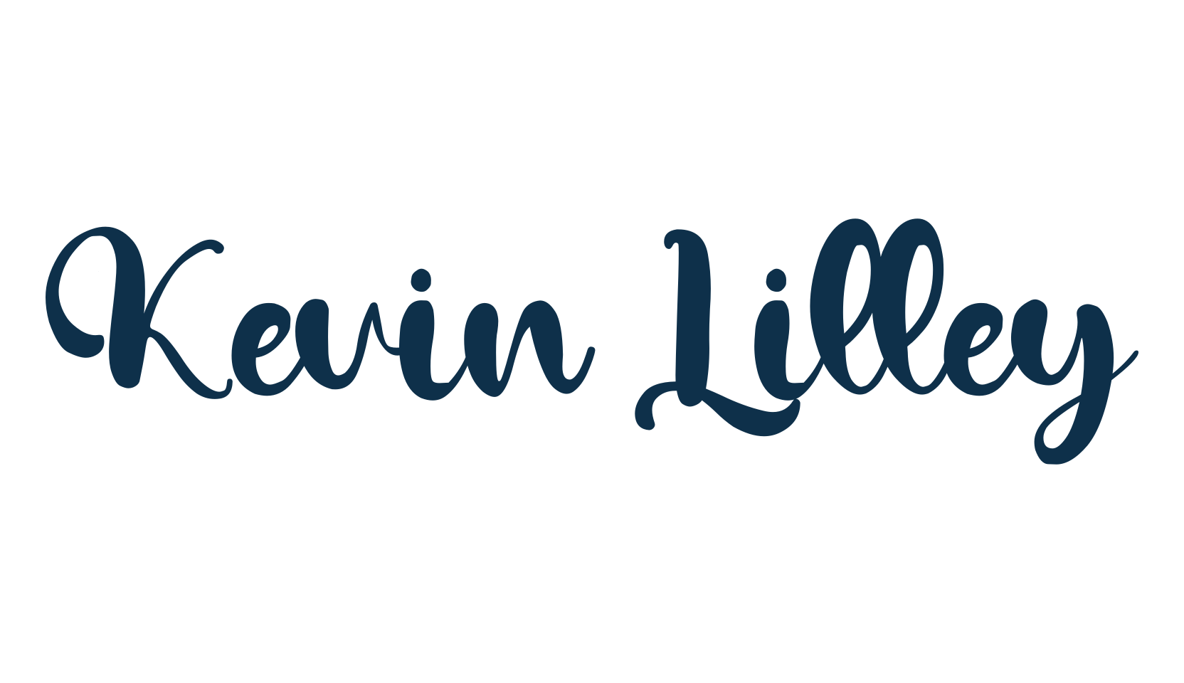Kevin Lilley, fancy various decorative script calligraphy font preview