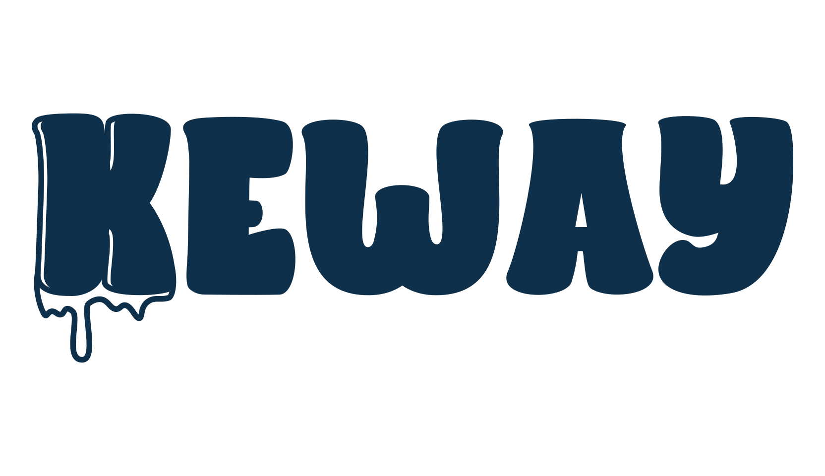 Keway, script graffiti fancy decorative calligraphy font preview