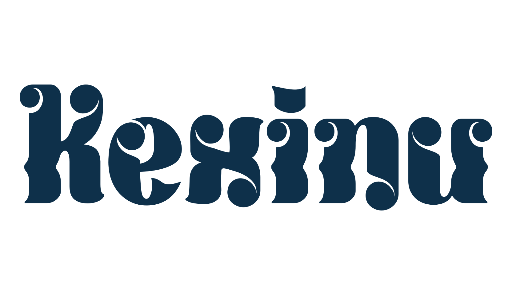 Kexinu, groovy font preview