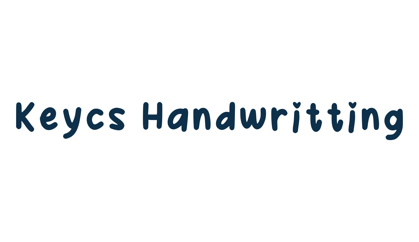 Keycs Handwritting, handwriting font preview