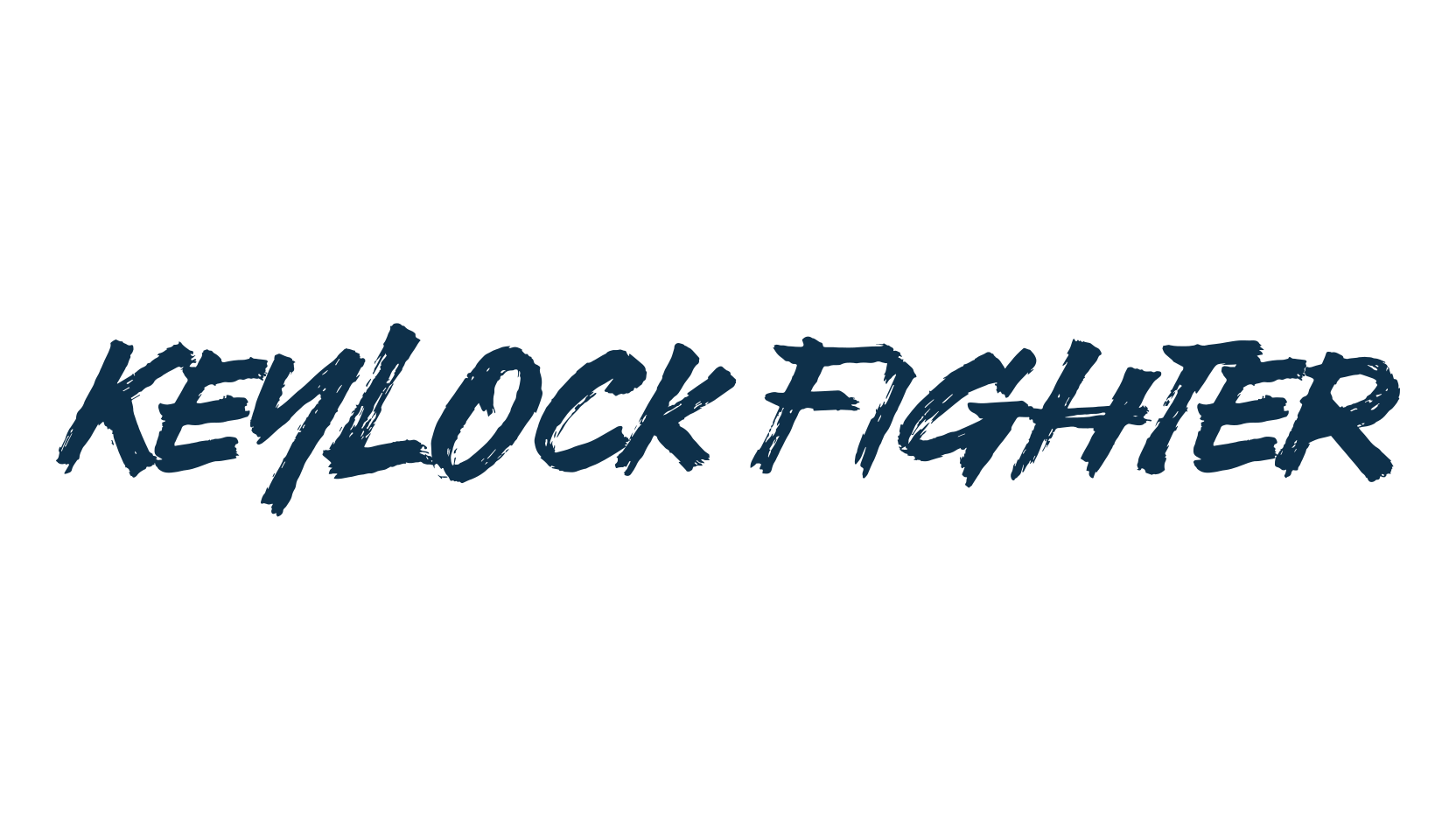 Keylock Fighter, brush font preview