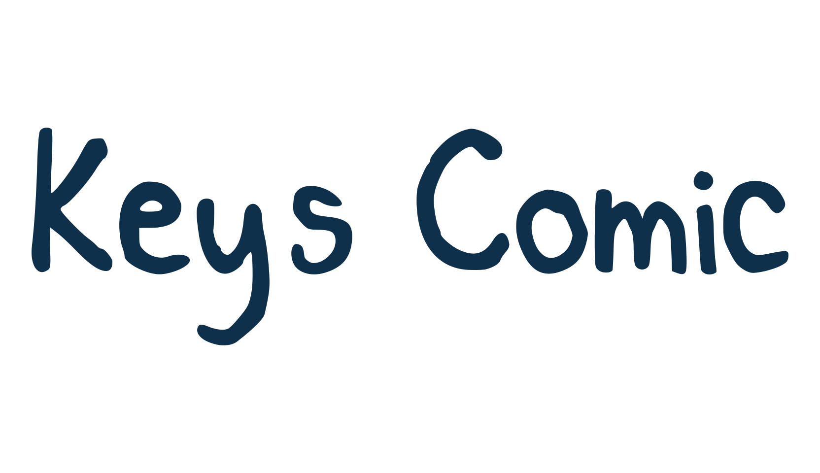 Key's Comic, cartoon font preview