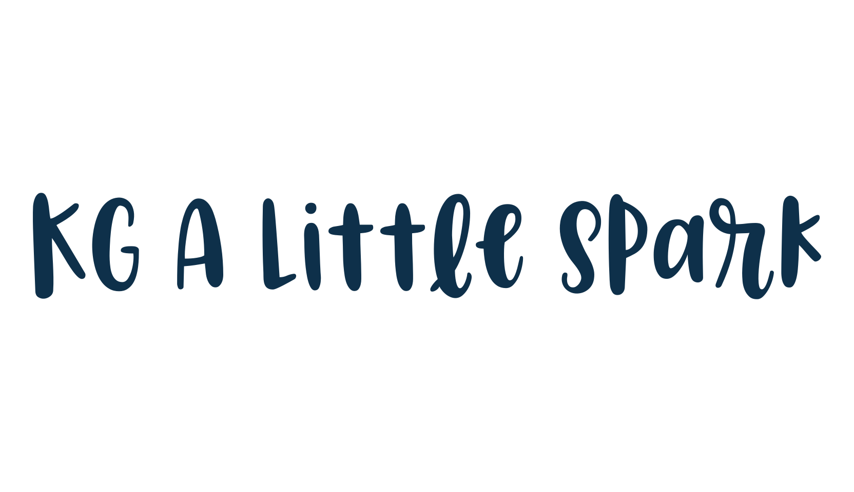 KG A Little Spark, fancy various decorative script calligraphy font preview