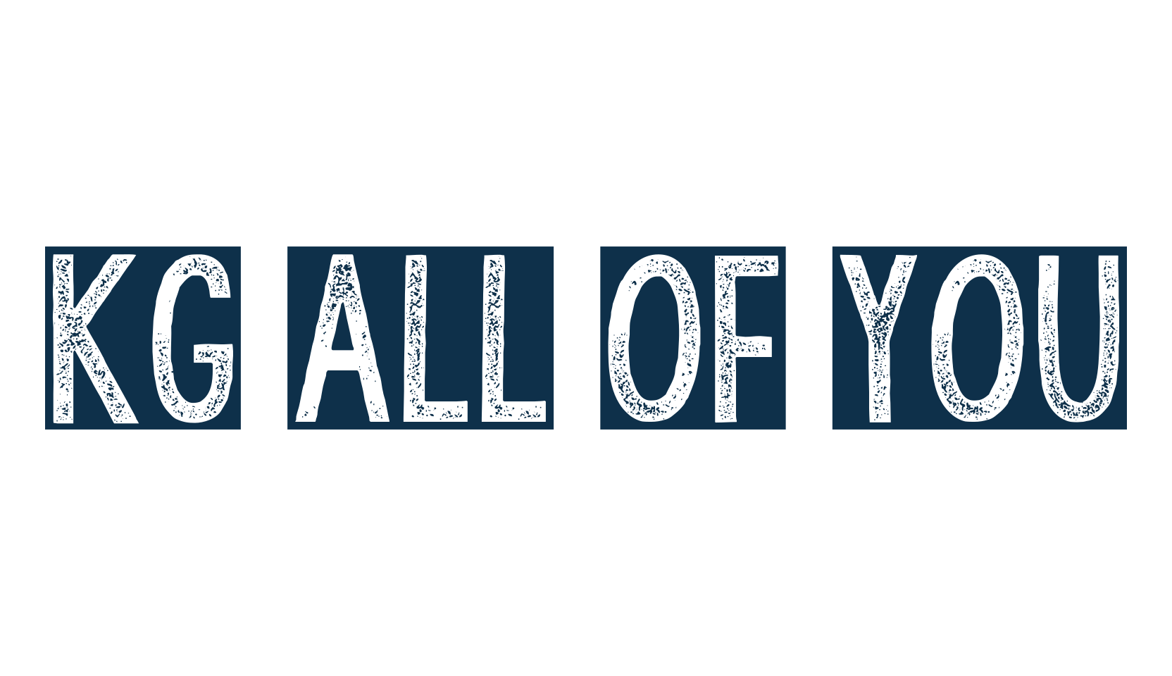 KG All of You, decorative font preview