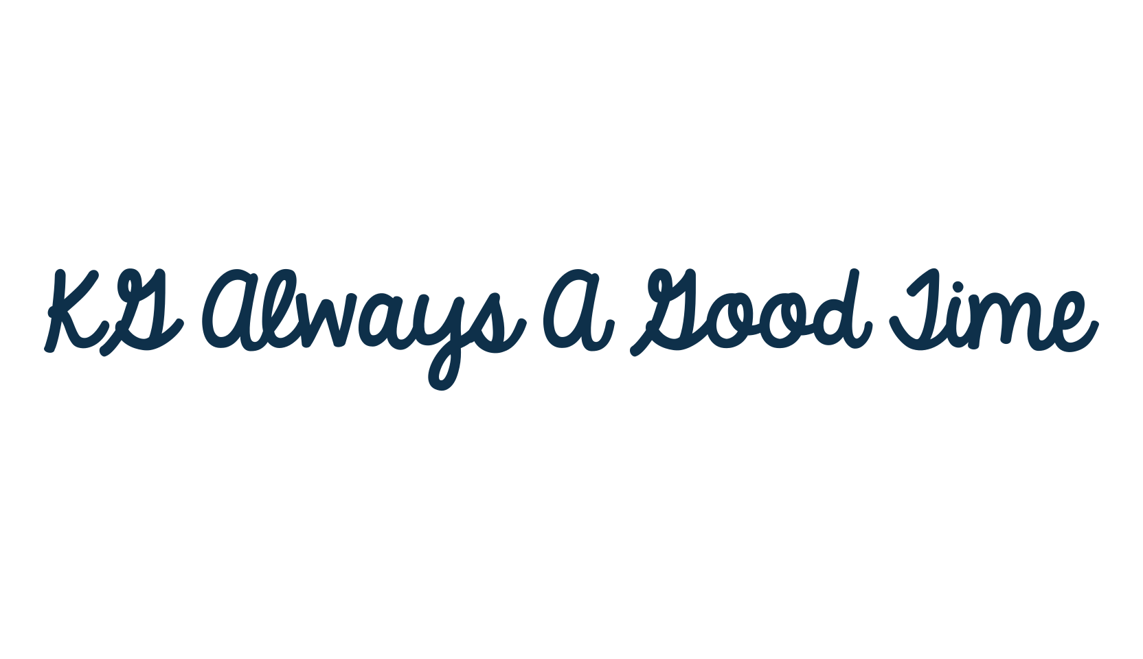 KG Always A Good Time, handwriting font preview