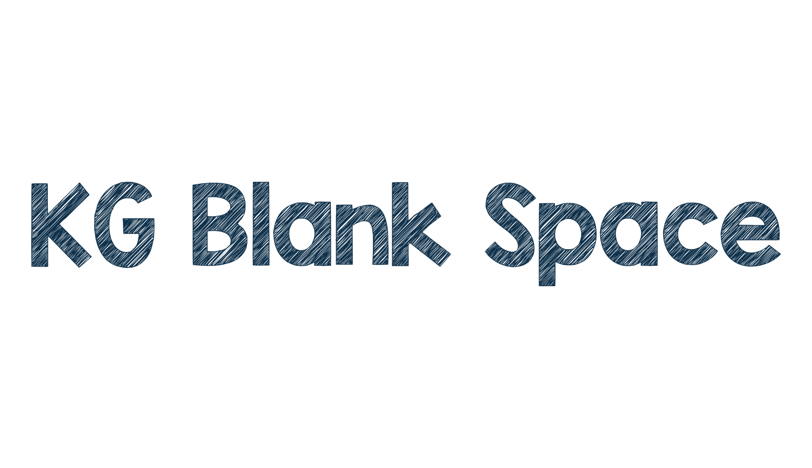 KG Blank Space, various font preview