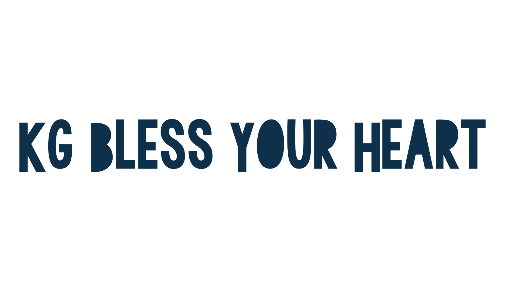 Kg Bless Your Heart, various font preview