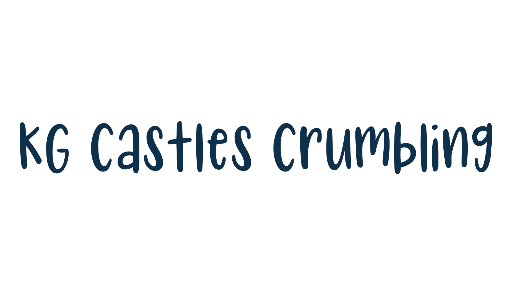 KG Castles Crumbling, script handwritten fancy decorative calligraphy font preview