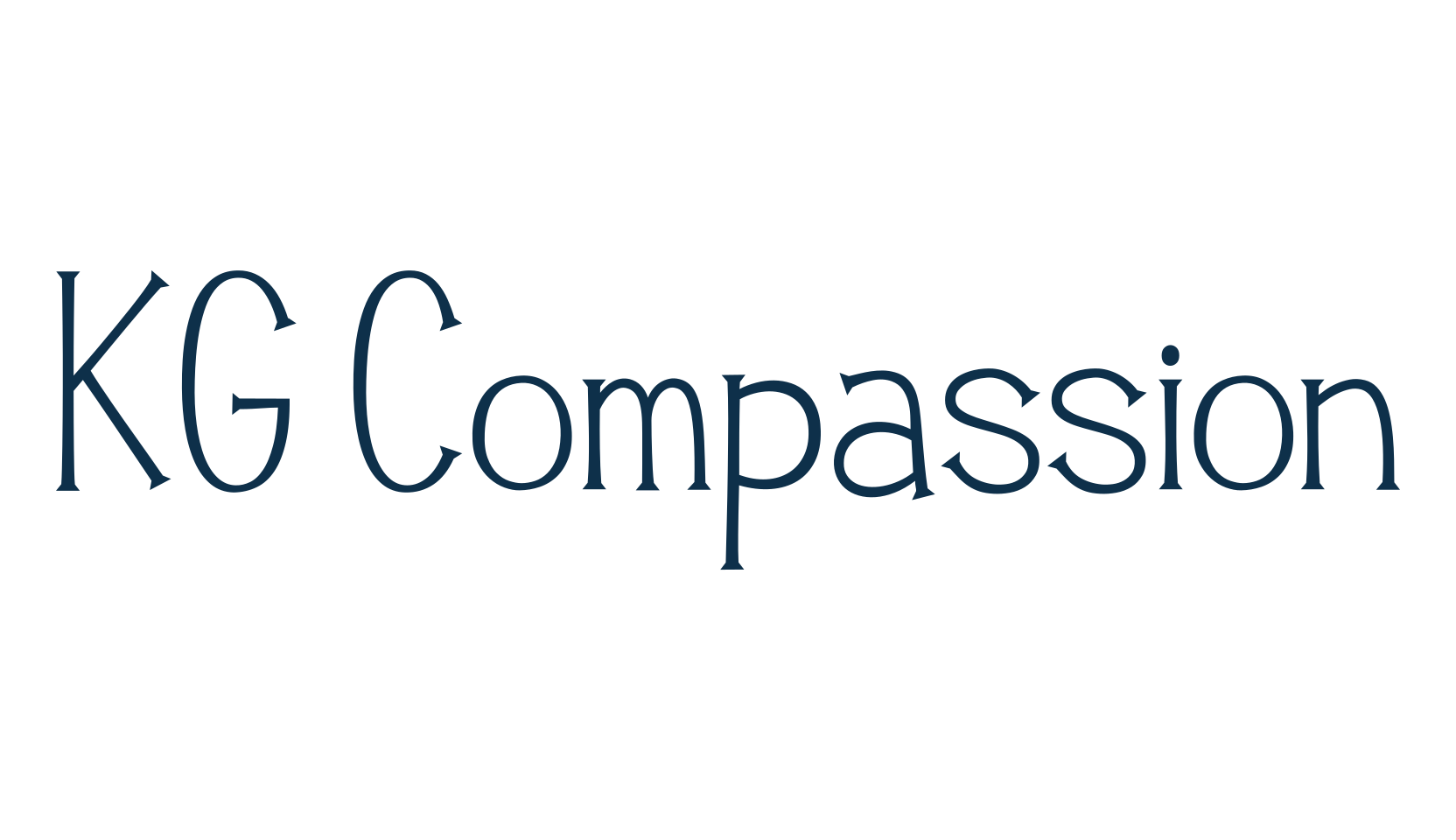 KG Compassion, fancy various decorative font preview