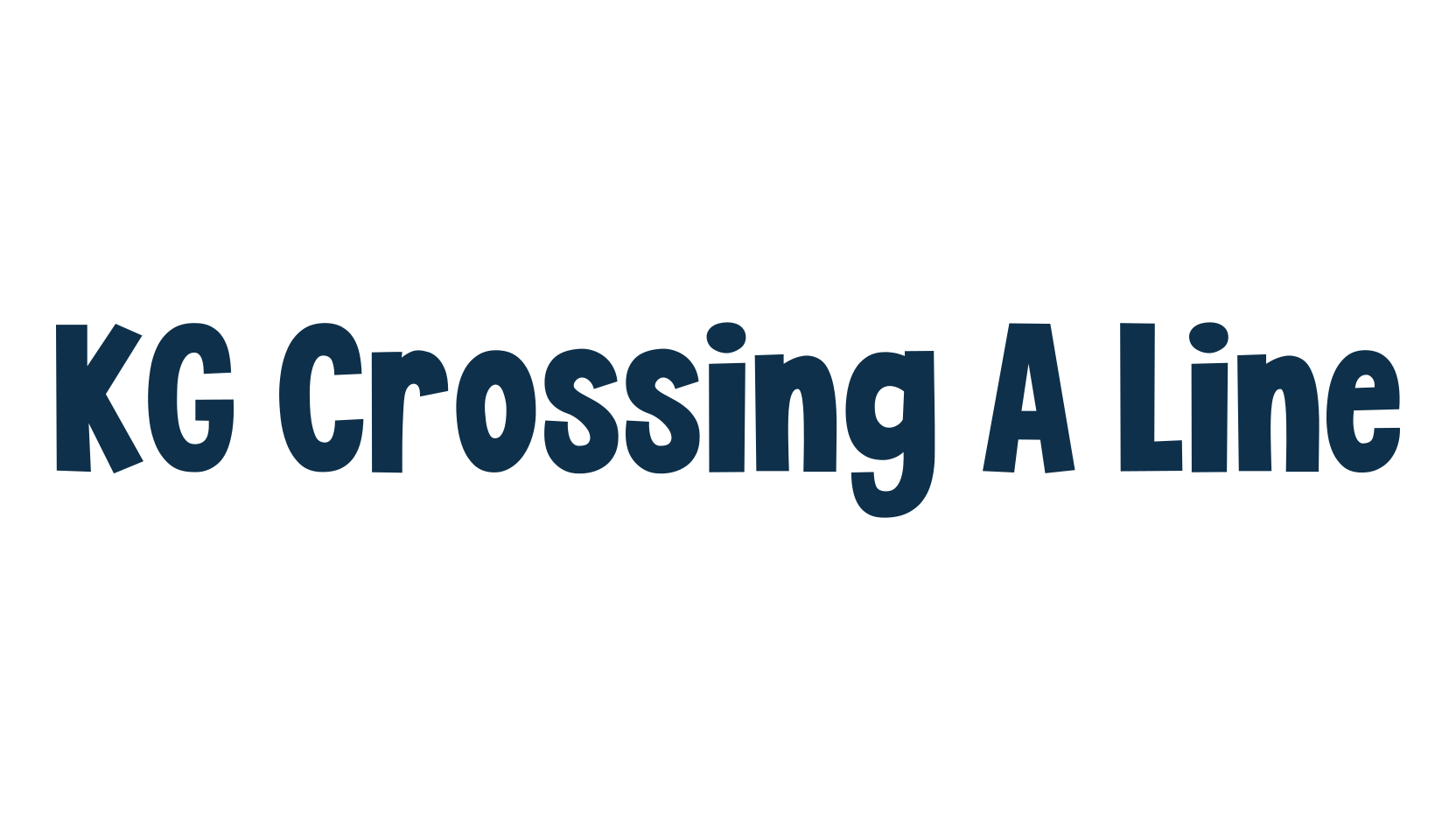 KG Crossing A Line, fancy cartoon decorative font preview