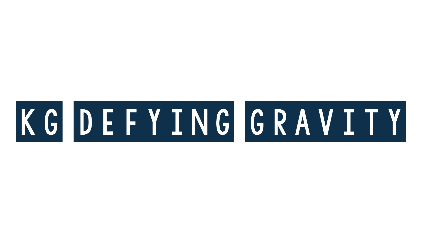 KG Defying Gravity, decorative font preview