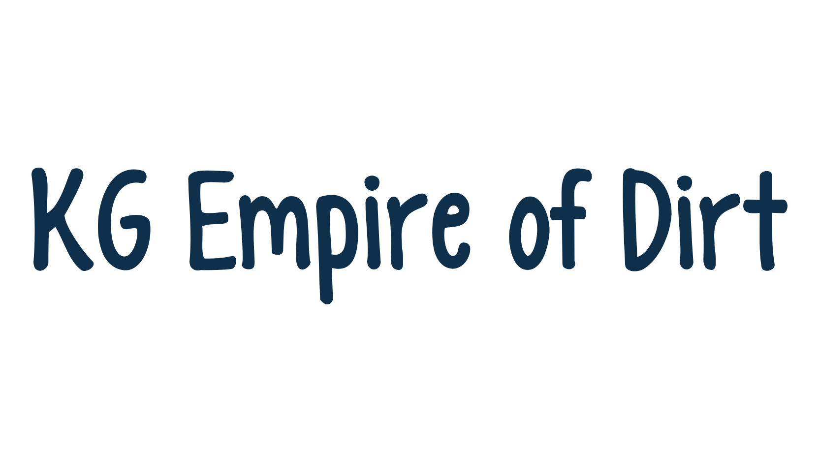 KG Empire of Dirt, handwriting font preview