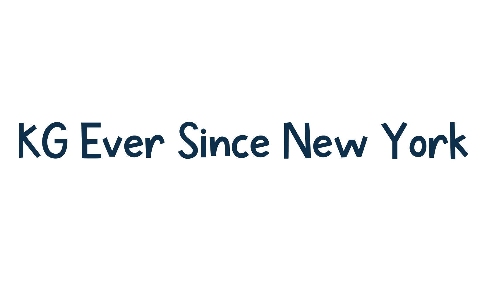 KG Ever Since New York, fancy cartoon decorative font preview