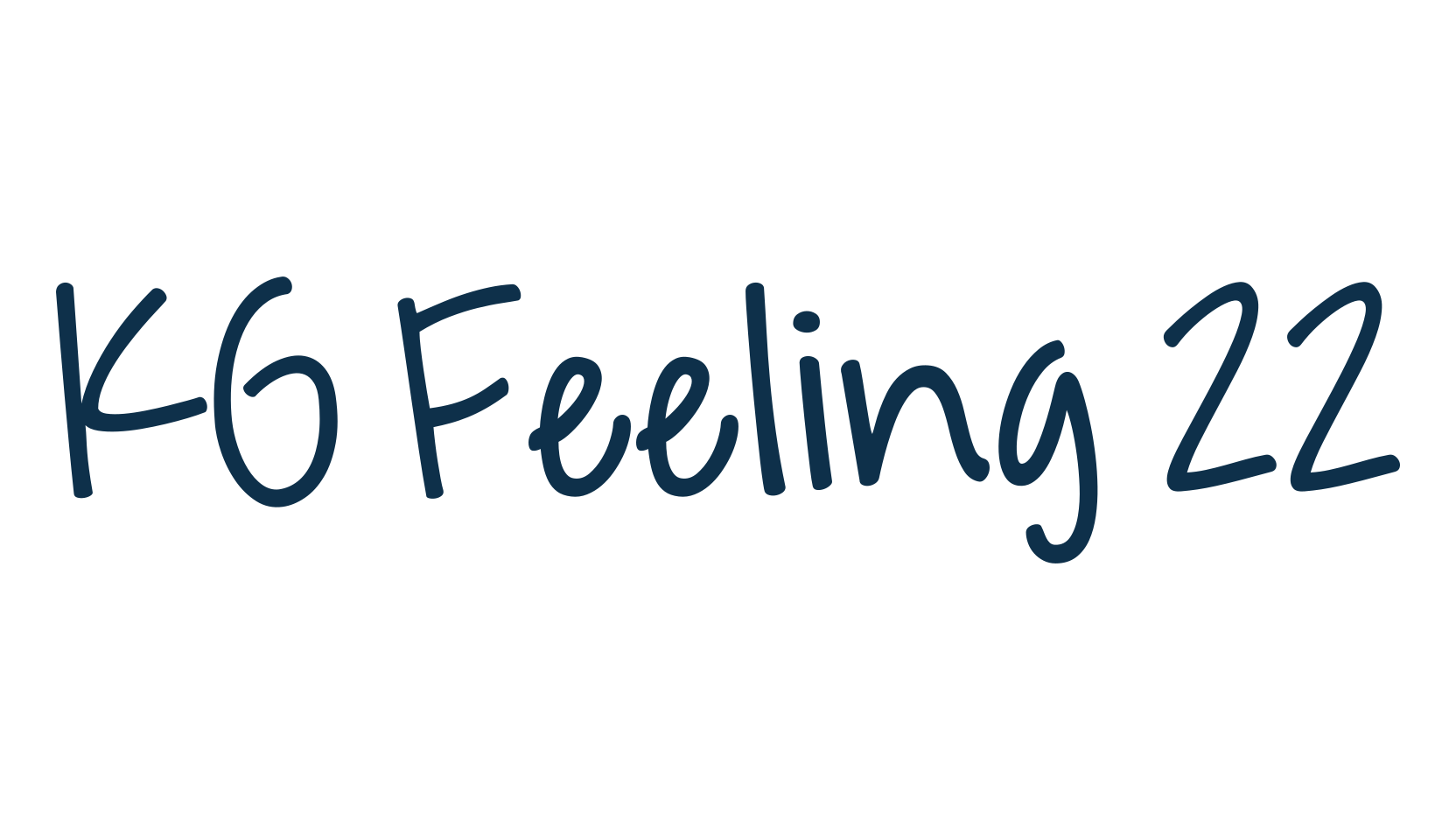 KG Feeling 22, handwriting font preview