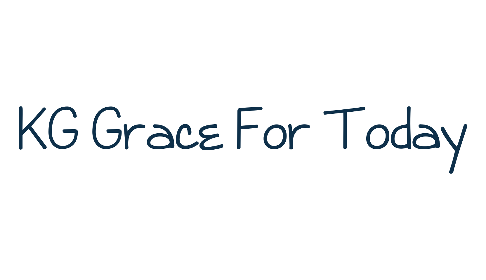 KG Grace For Today, various font preview