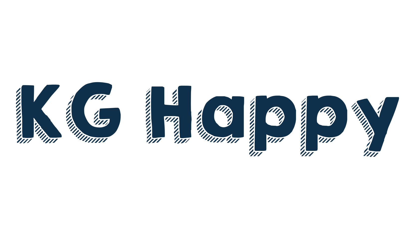 KG Happy, cartoon font preview