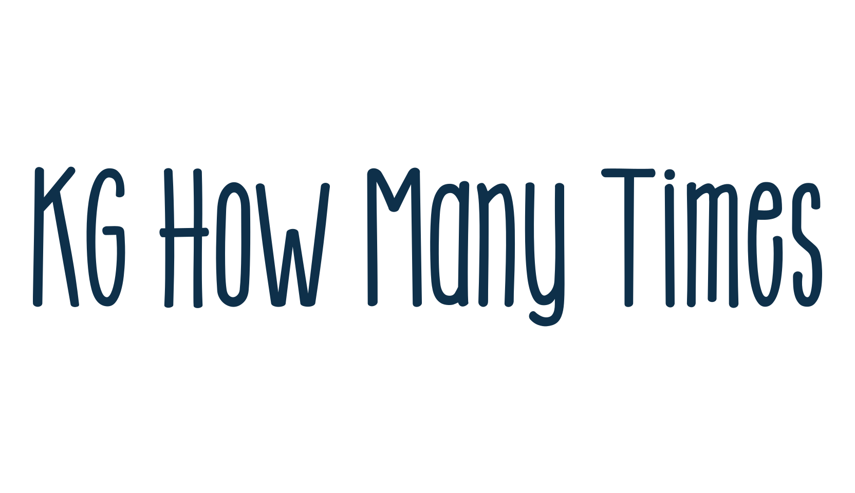 KG How Many Times, script handwritten fancy decorative calligraphy font preview