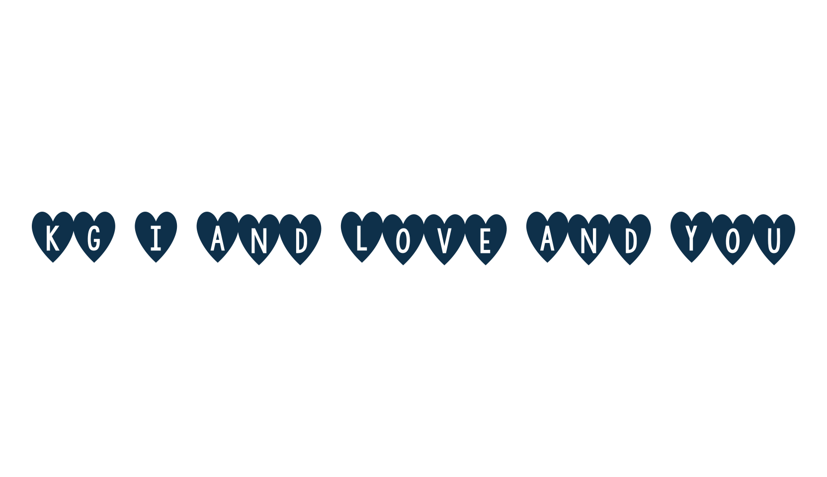 KG I And Love And You, display market font preview