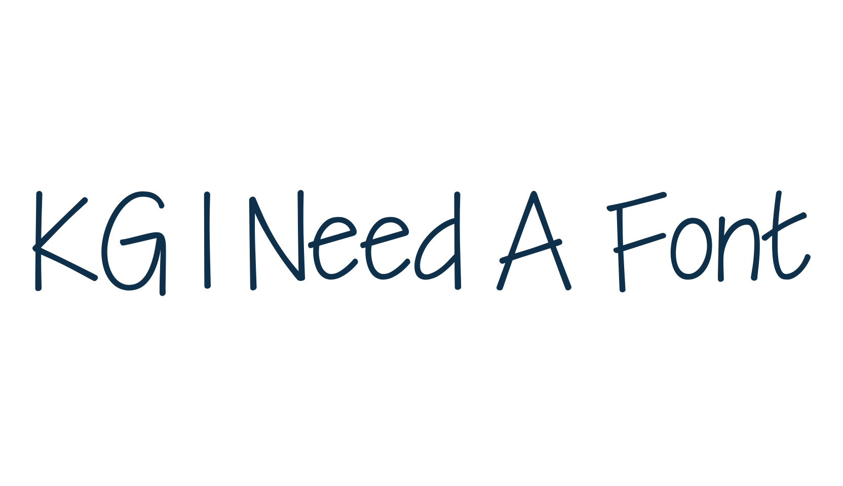KG I Need A Font, script handwritten fancy decorative calligraphy font preview