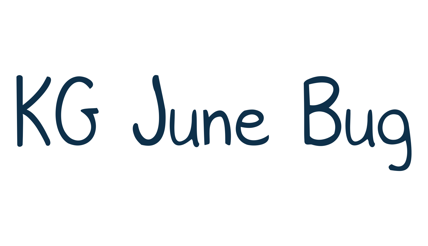 KG June Bug, script handwritten fancy decorative calligraphy font preview