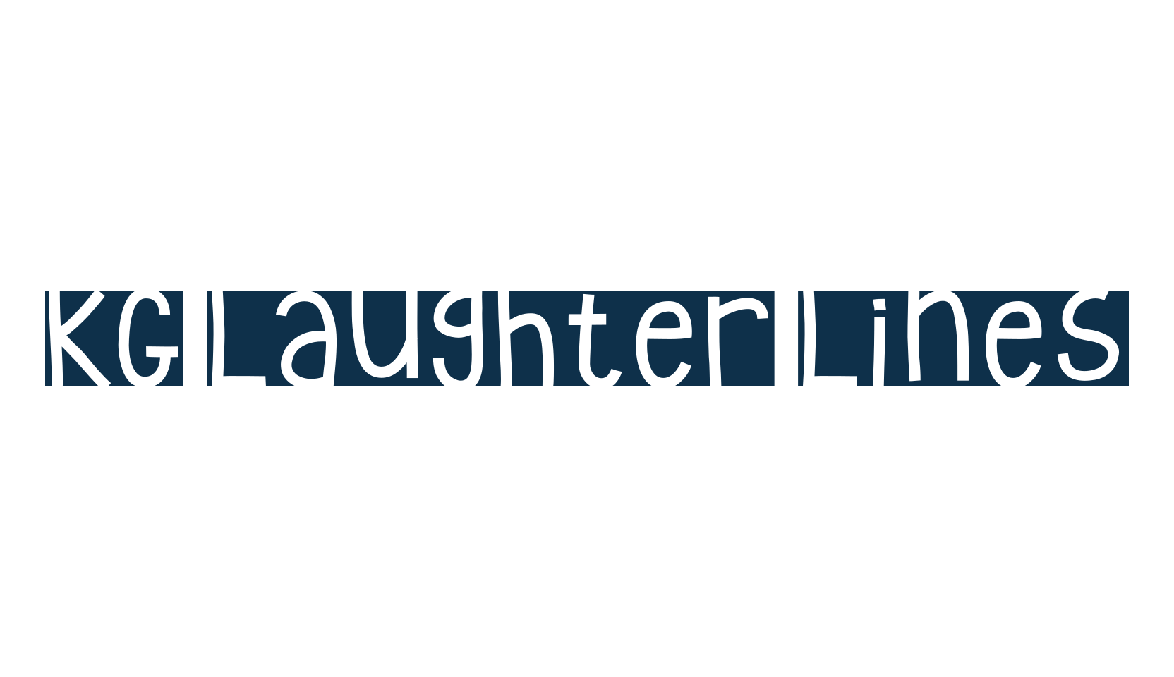 KG Laughter Lines, fancy decorative font preview