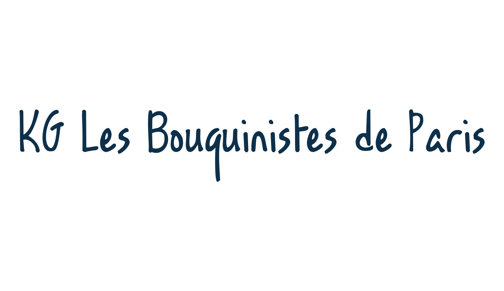 KG Les Bouquinistes de Paris, script handwritten fancy decorative calligraphy font preview
