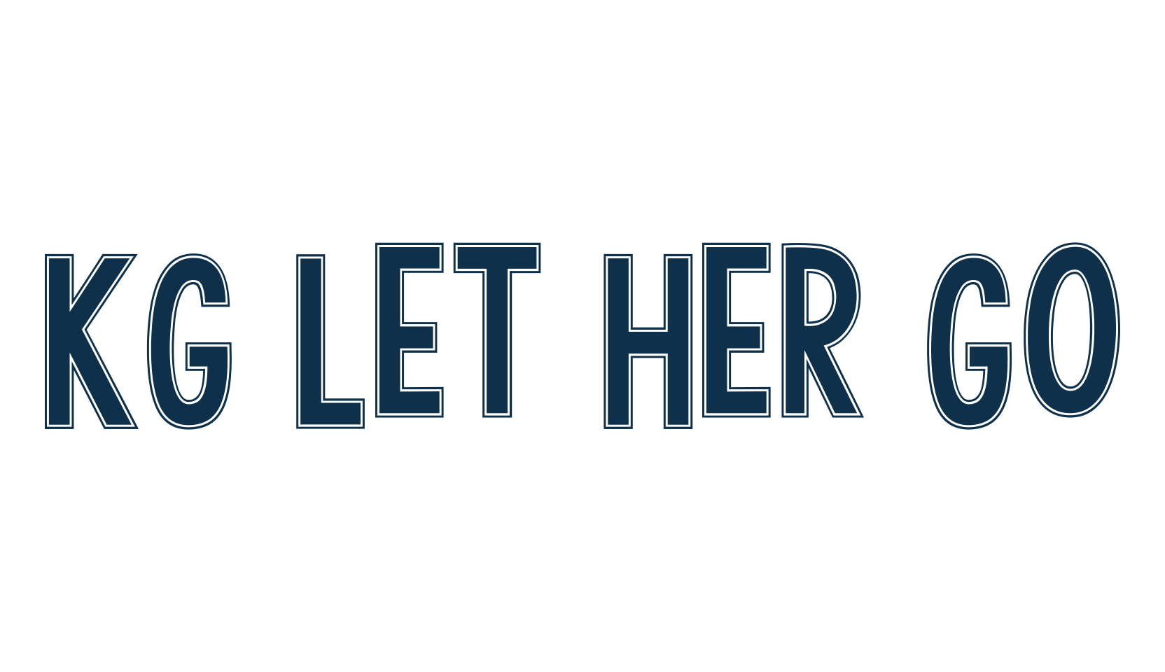 KG Let Her Go, sans serif font preview
