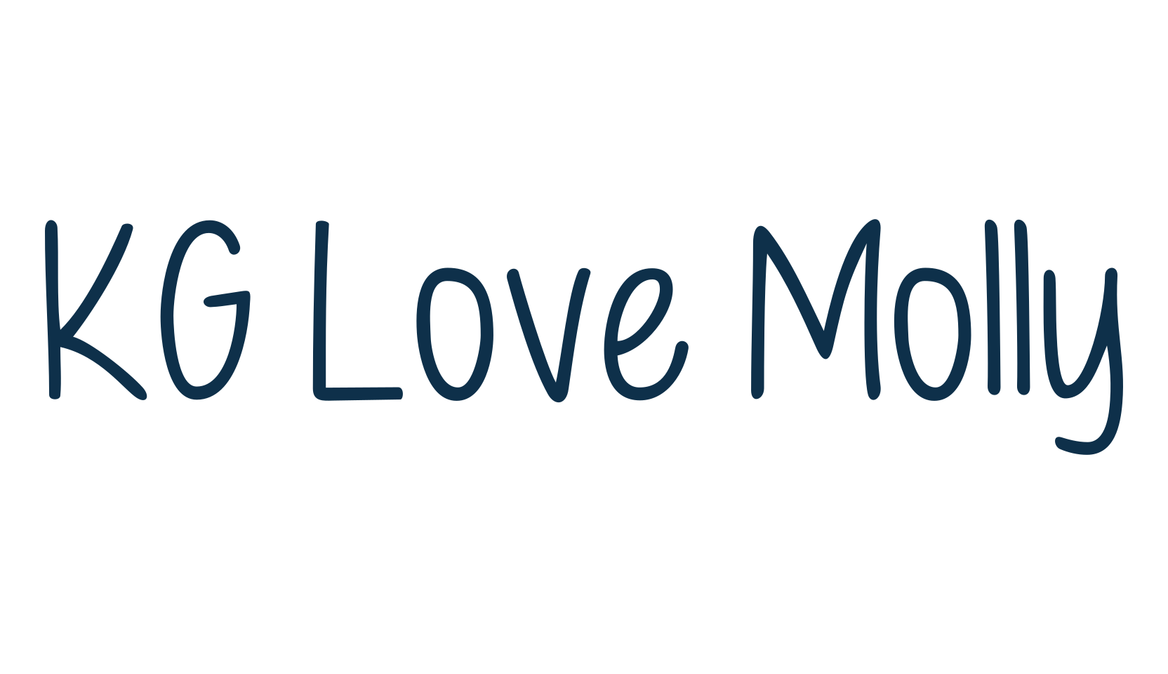 KG Love Molly, script handwritten fancy decorative calligraphy font preview