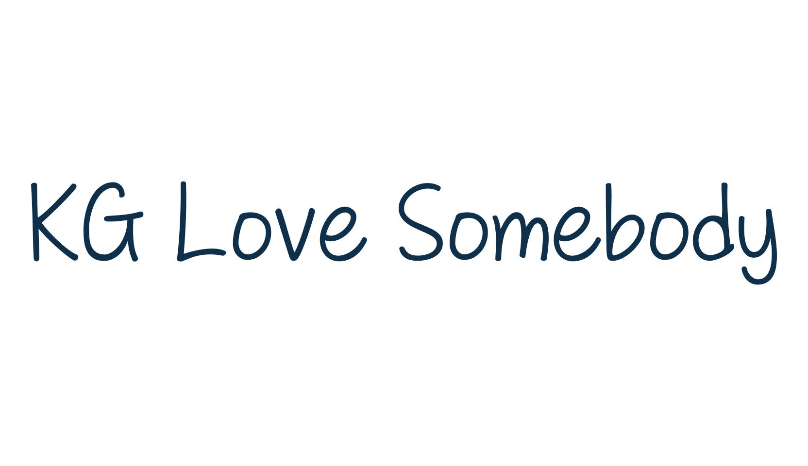 KG Love Somebody, script handwritten fancy decorative calligraphy font preview
