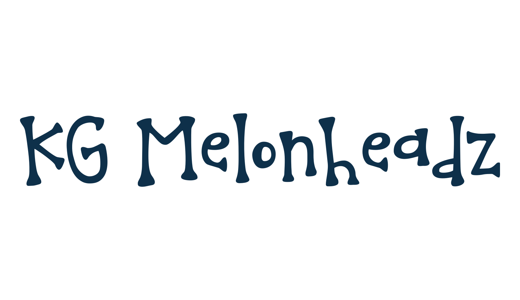 KG Melonheadz, fancy cartoon decorative font preview