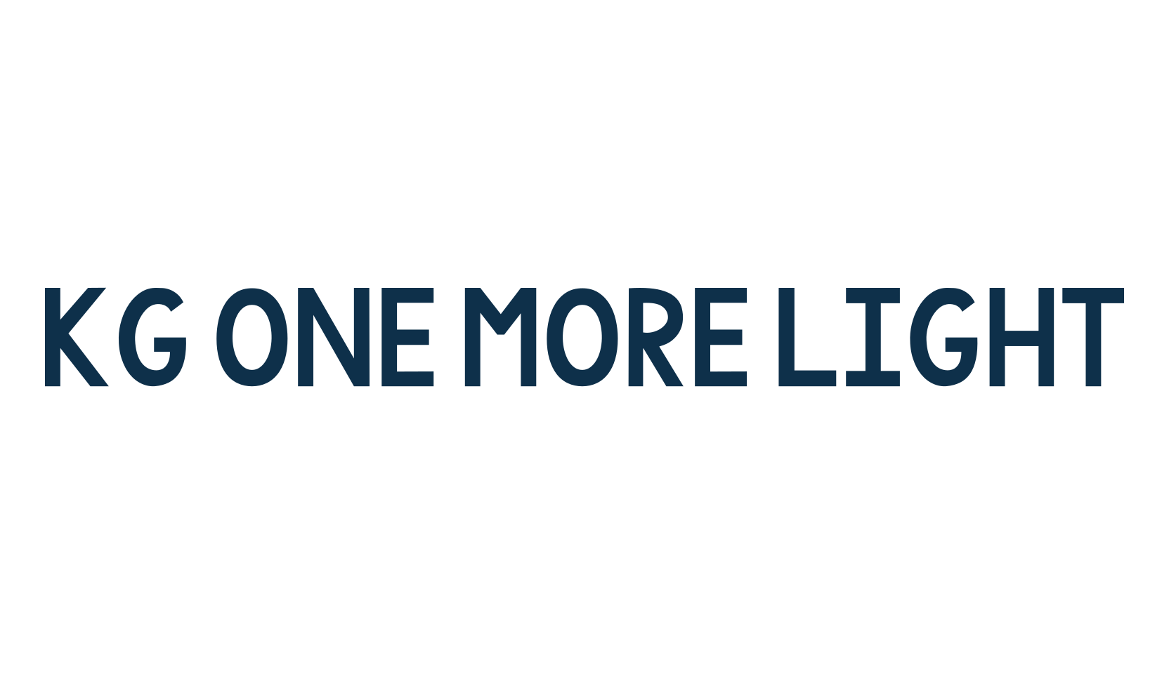 KG One More Light, basic sans serif font preview