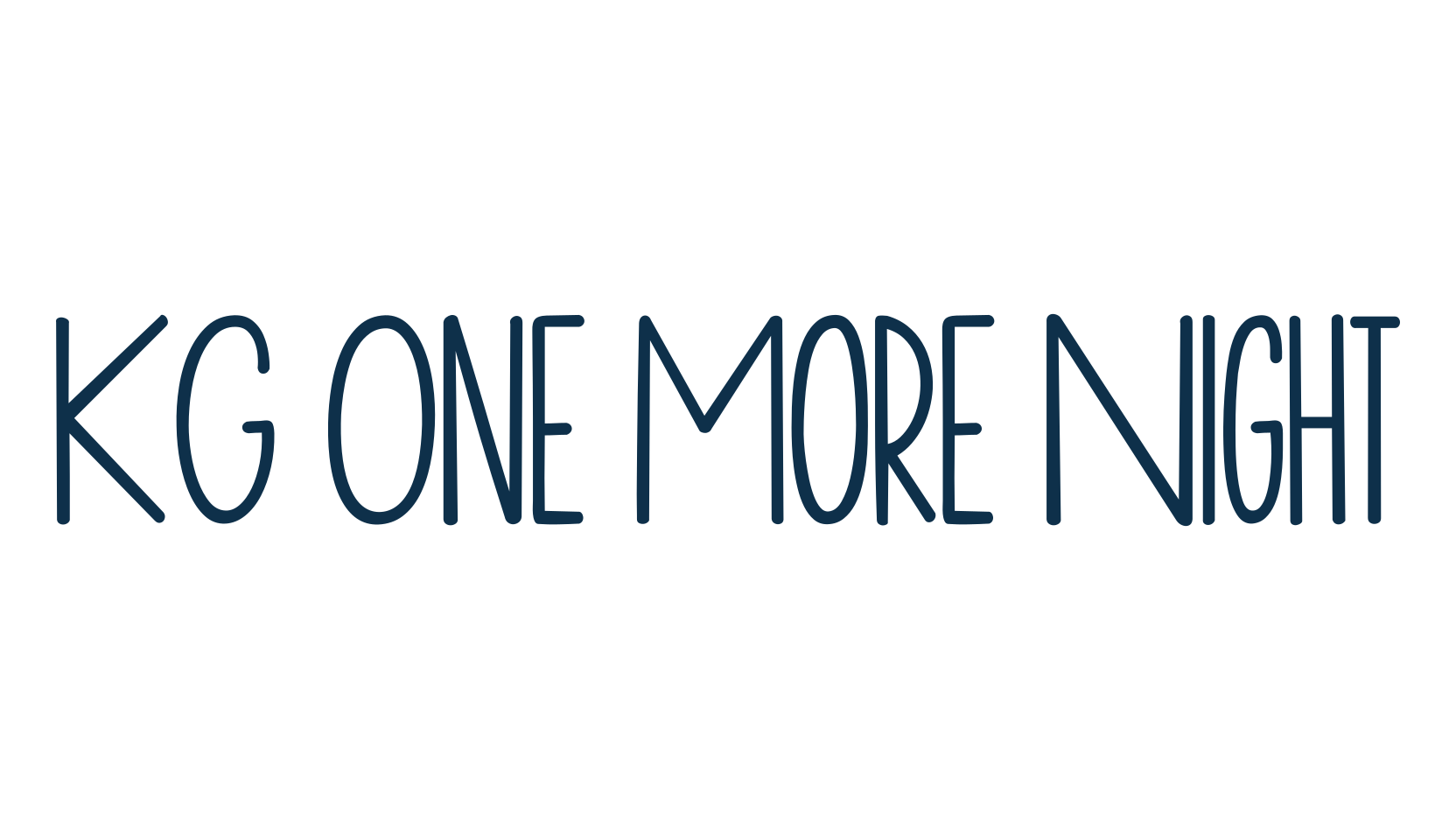 KG One More Night, fancy various decorative script calligraphy font preview