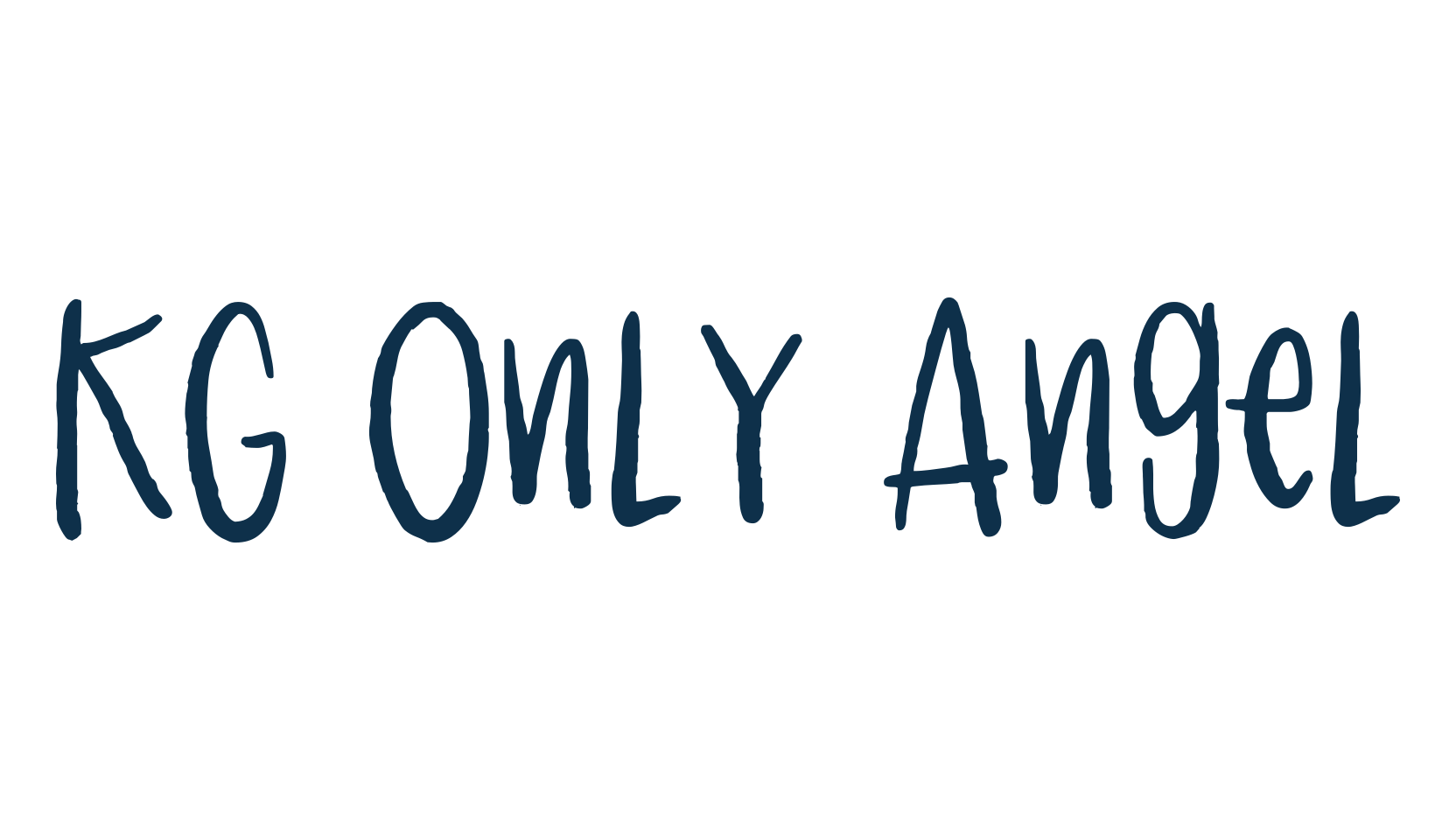 KG Only Angel, script handwritten fancy decorative calligraphy font preview