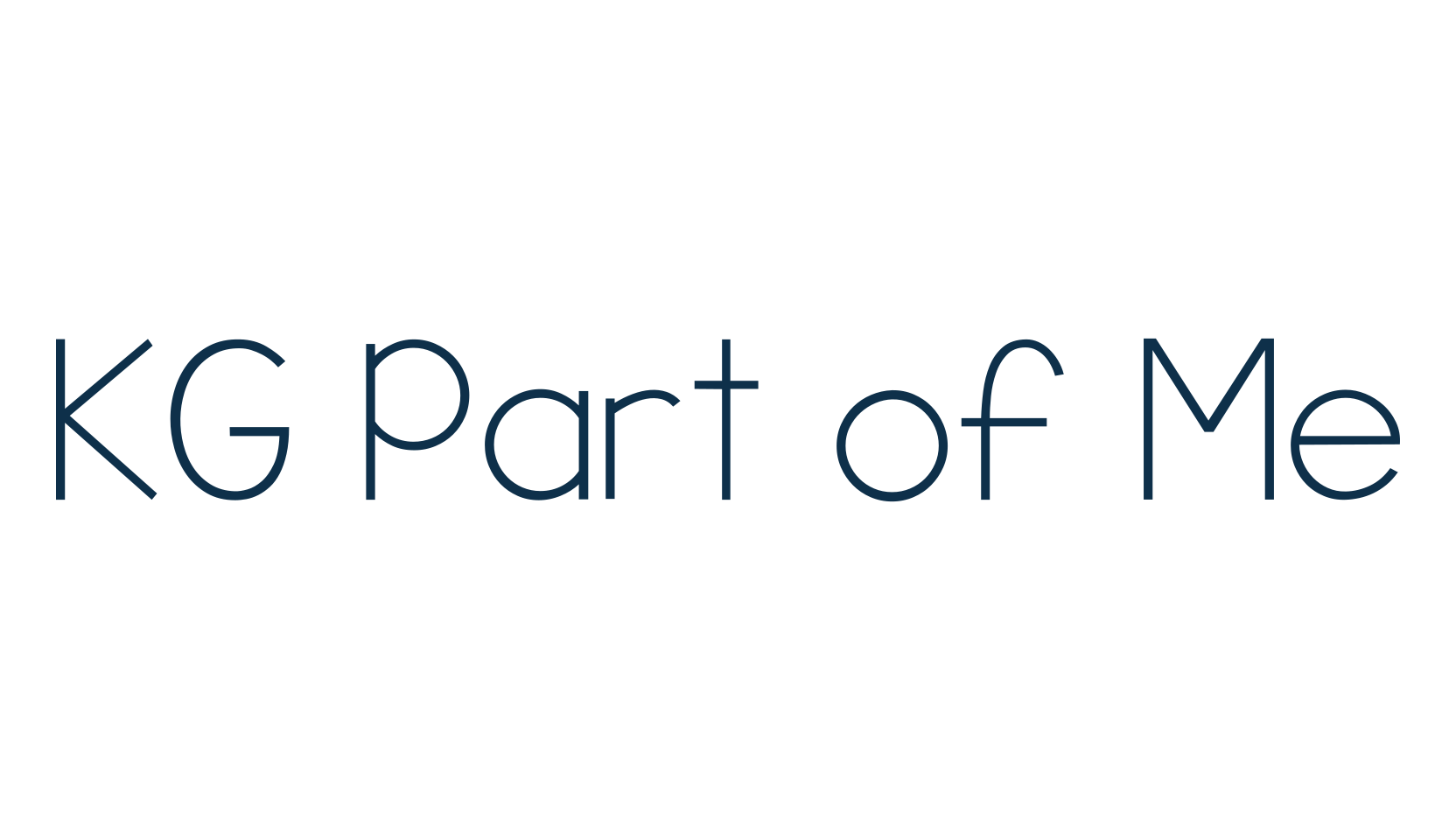 KG Part of Me, various font preview