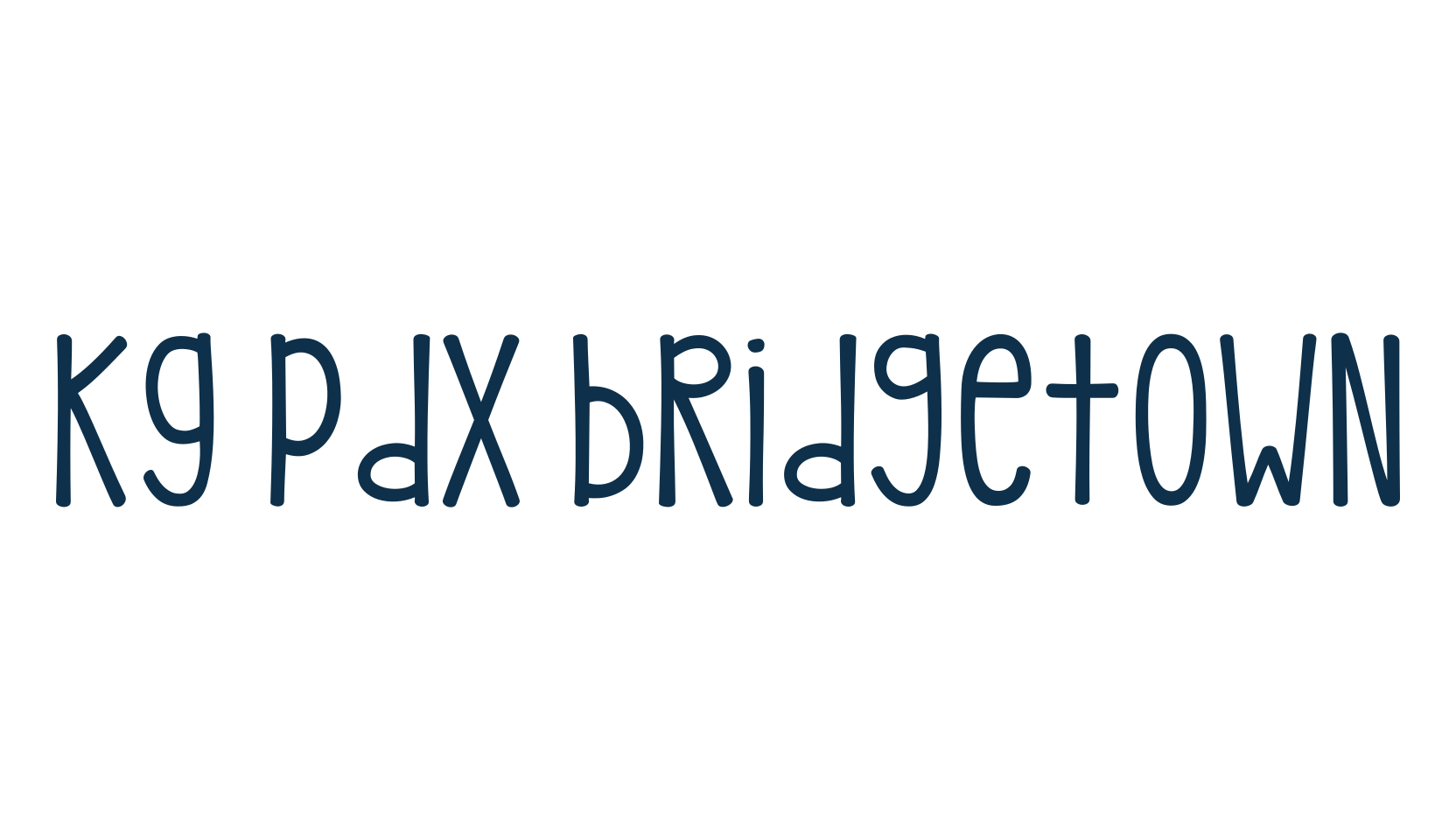 KG Pdx Bridgetown, script handwritten fancy decorative calligraphy font preview
