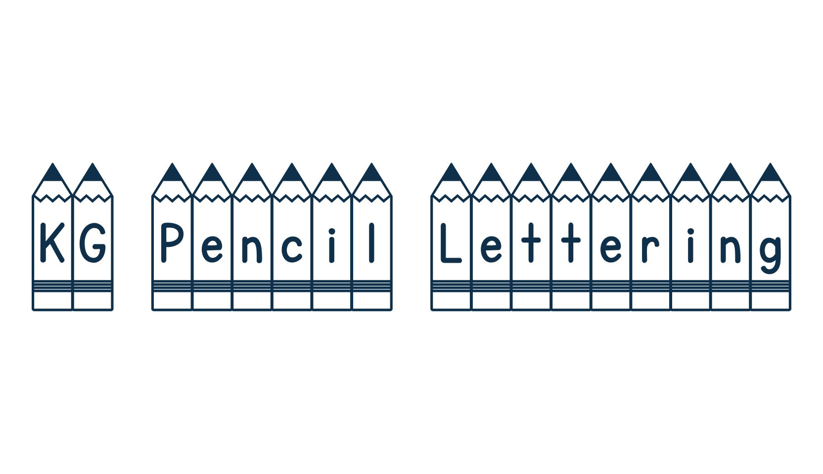KG Pencil Lettering, fancy decorative font preview