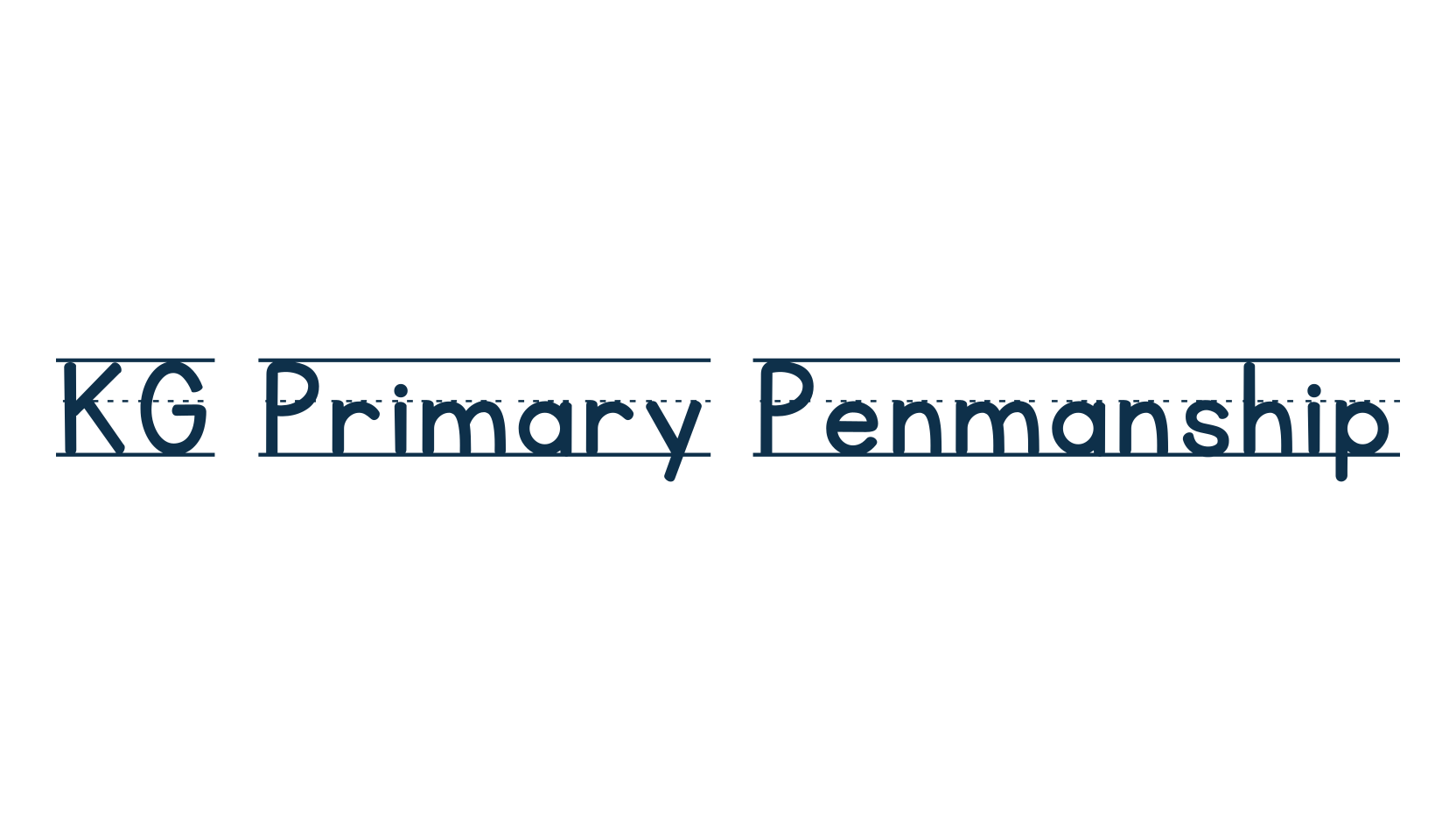KG Primary Penmanship, school font preview