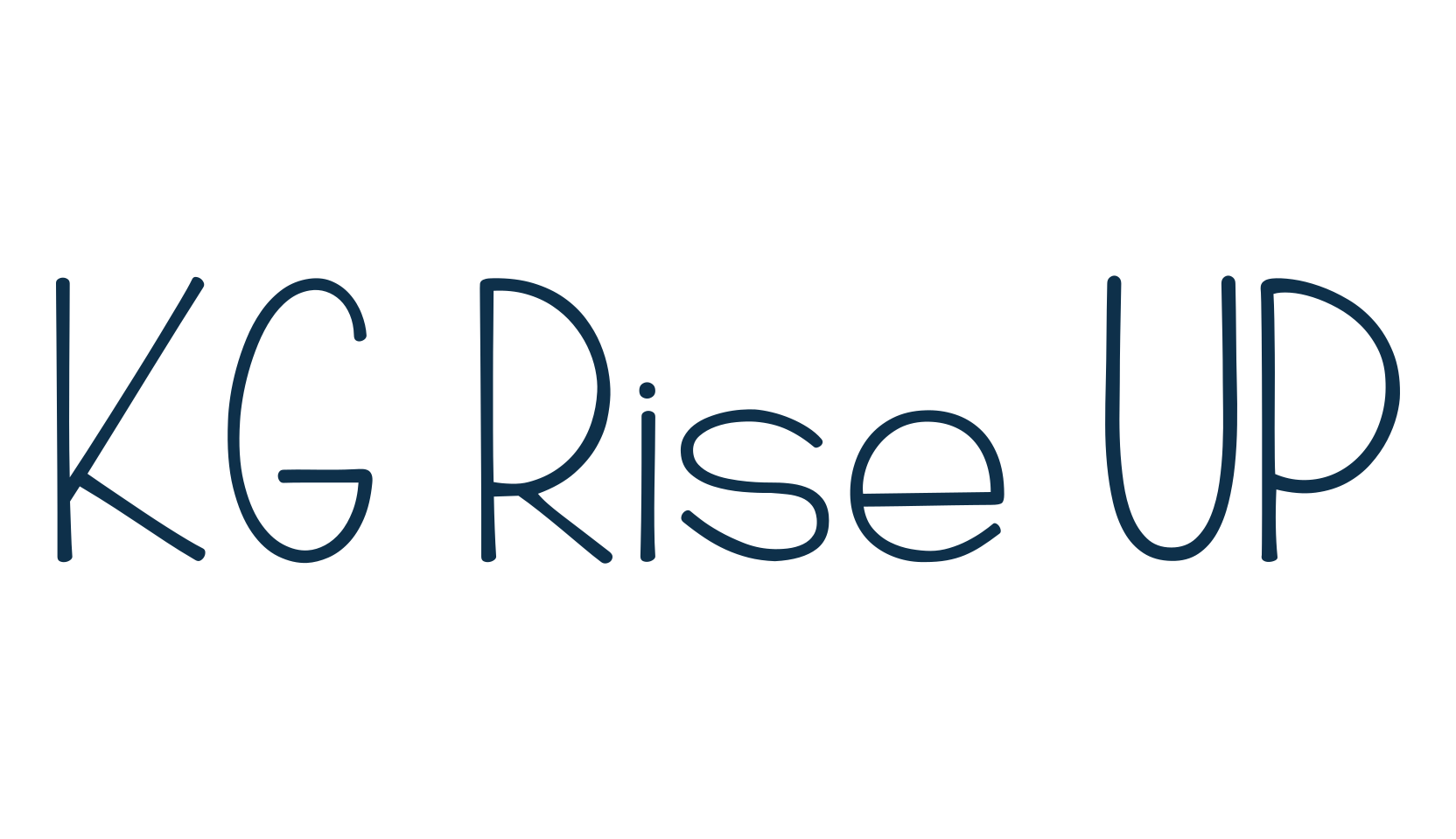 KG Rise UP, script handwritten fancy decorative calligraphy font preview
