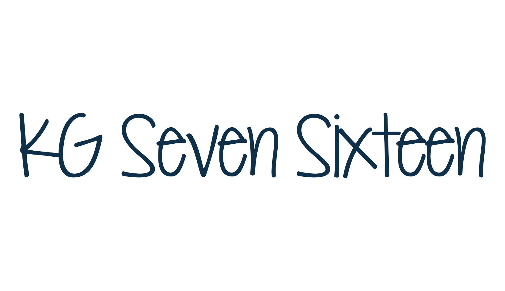 KG Seven Sixteen, handwriting font preview