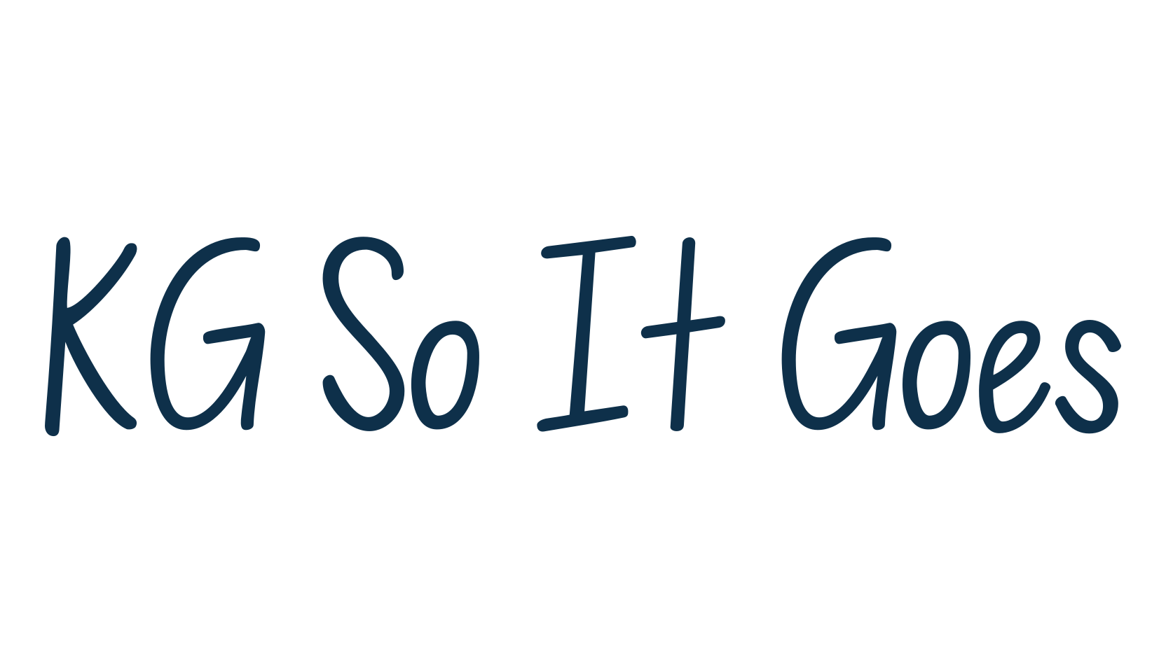 KG So It Goes, script handwritten fancy decorative calligraphy font preview