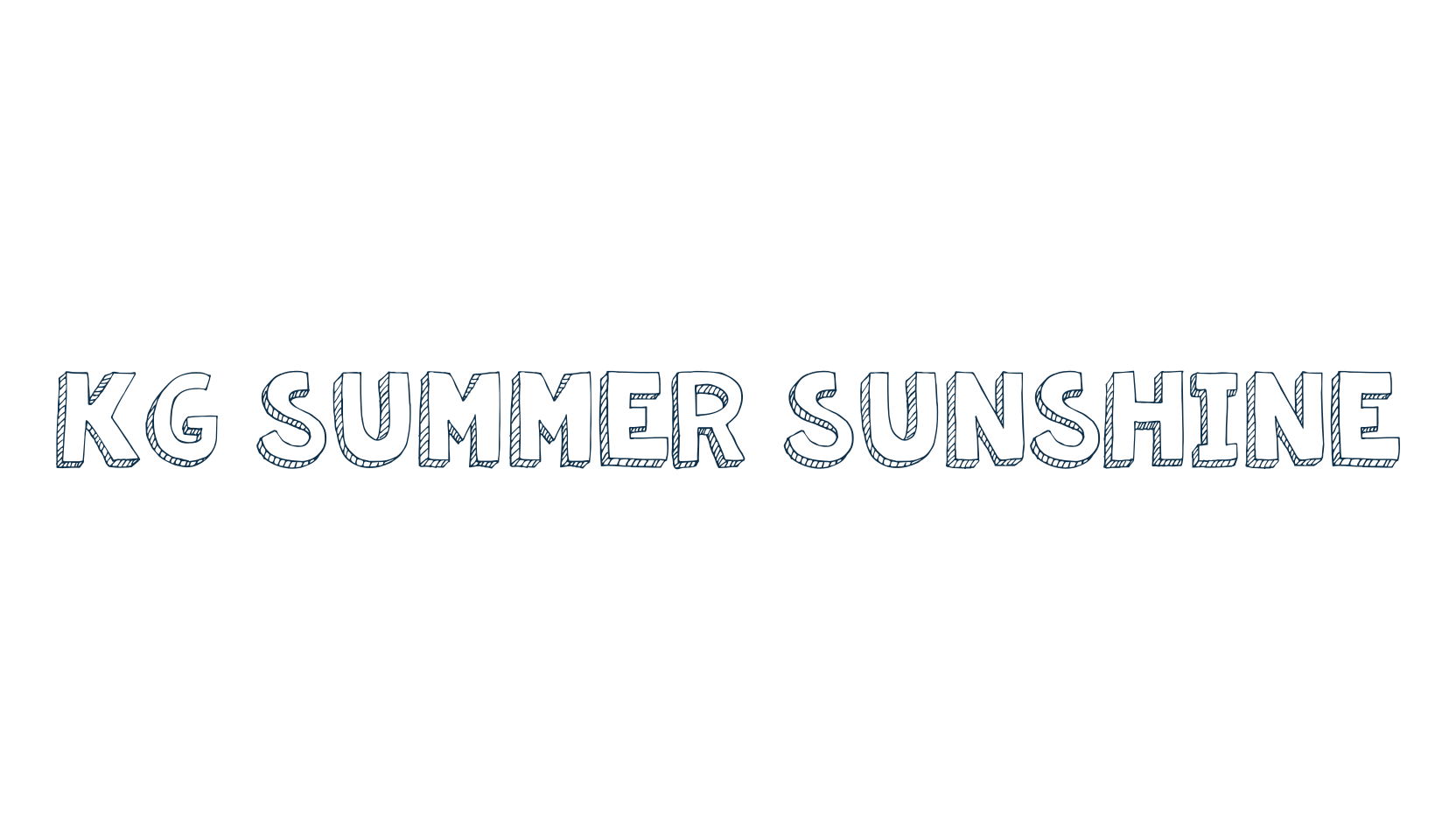 KG Summer Sunshine, various font preview