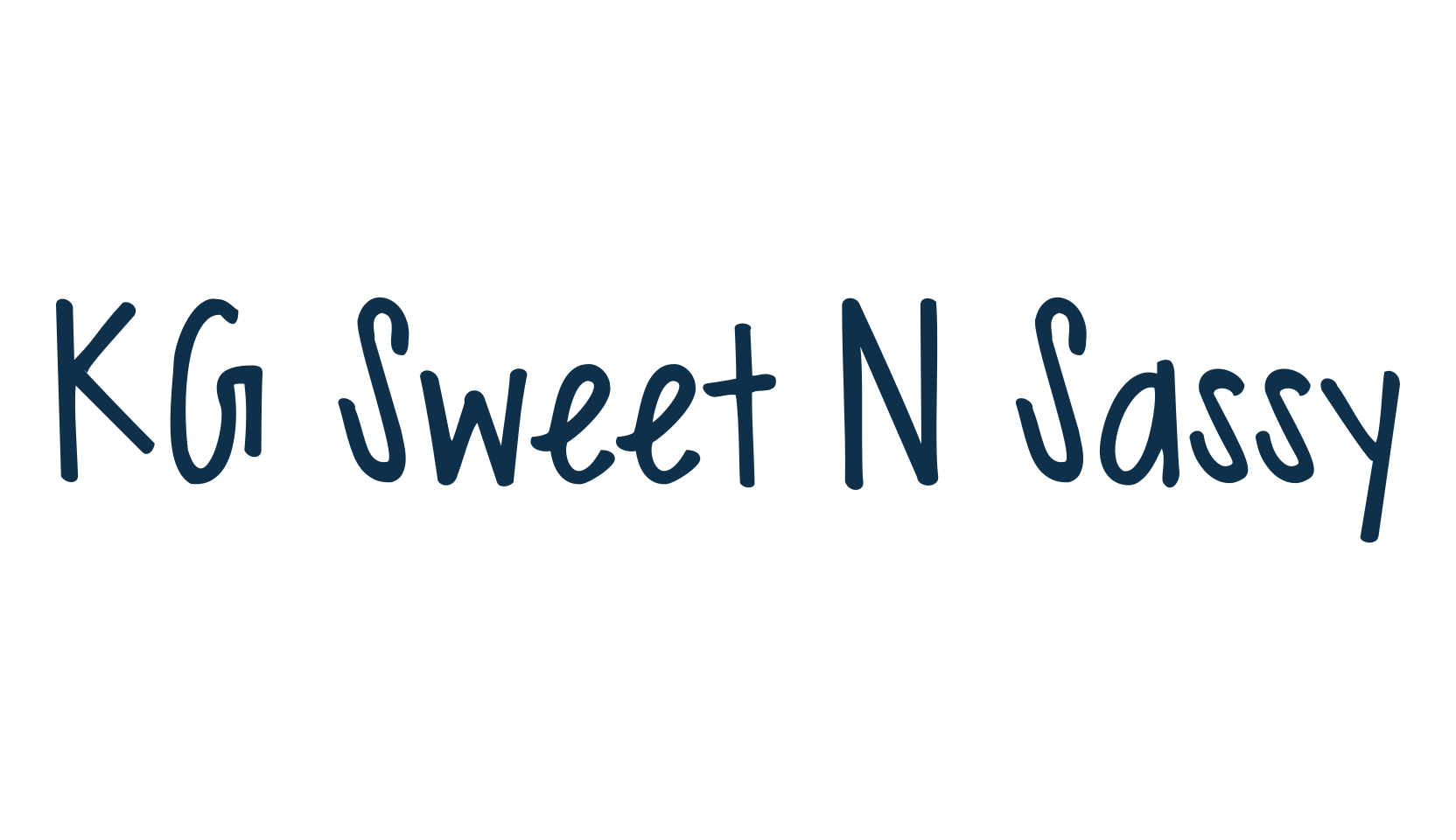 KG Sweet N Sassy, handwriting font preview