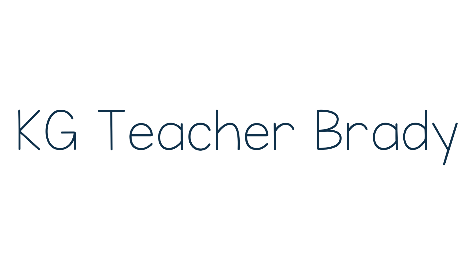 KG Teacher Brady, fancy various decorative script calligraphy font preview