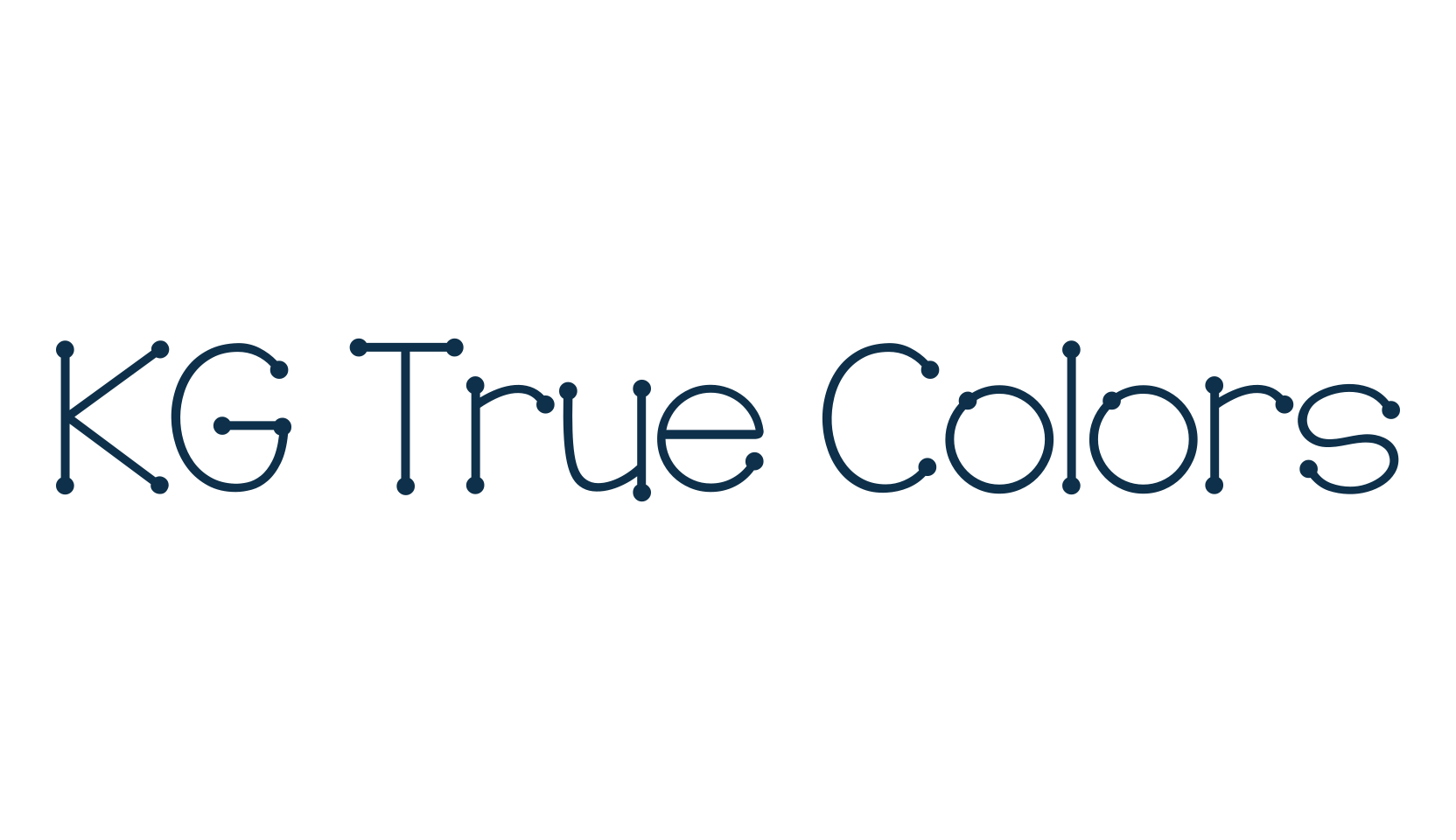 KG True Colors, fancy various decorative font preview