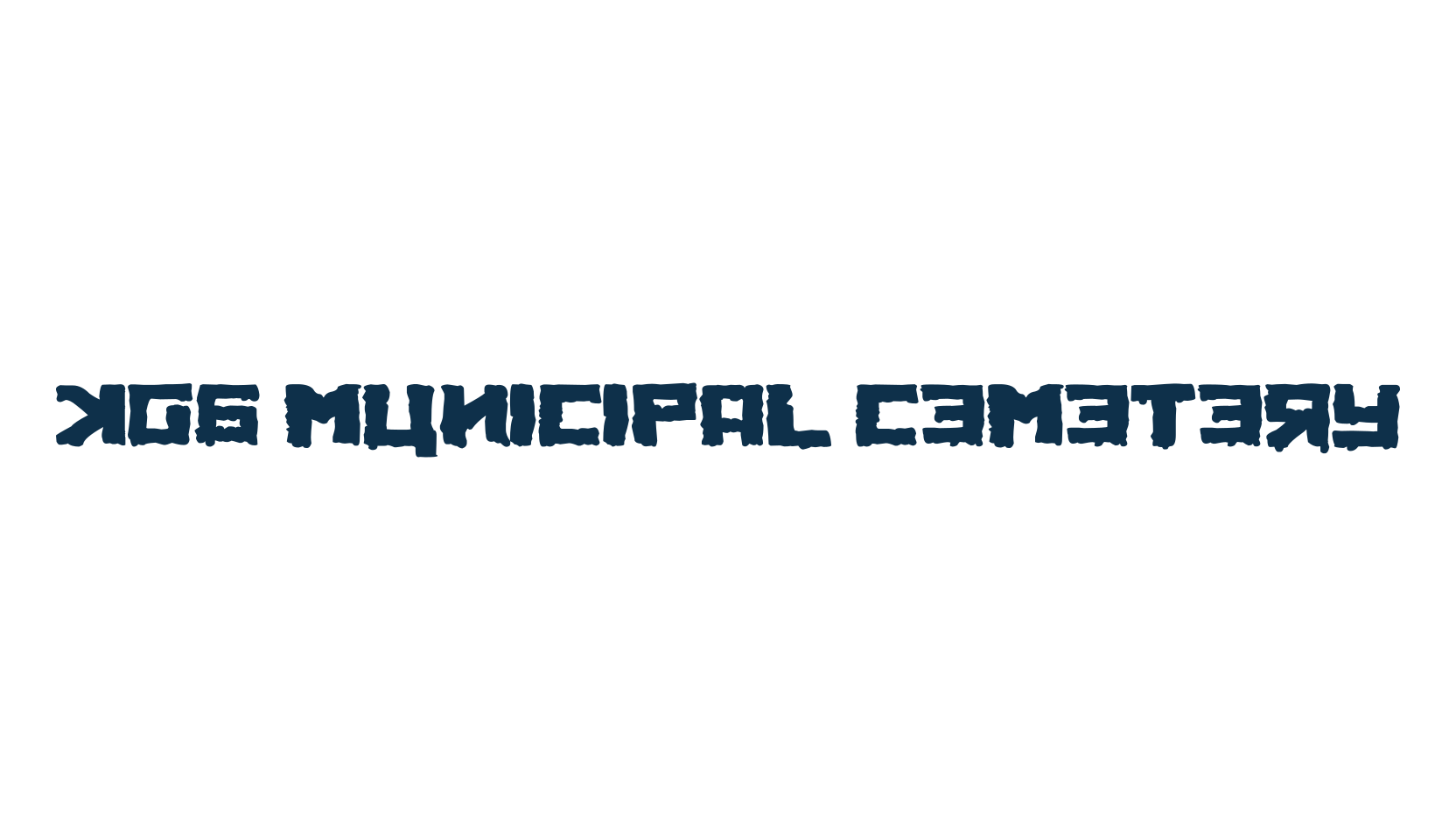 KGB Municipal Cemetery, russian font preview