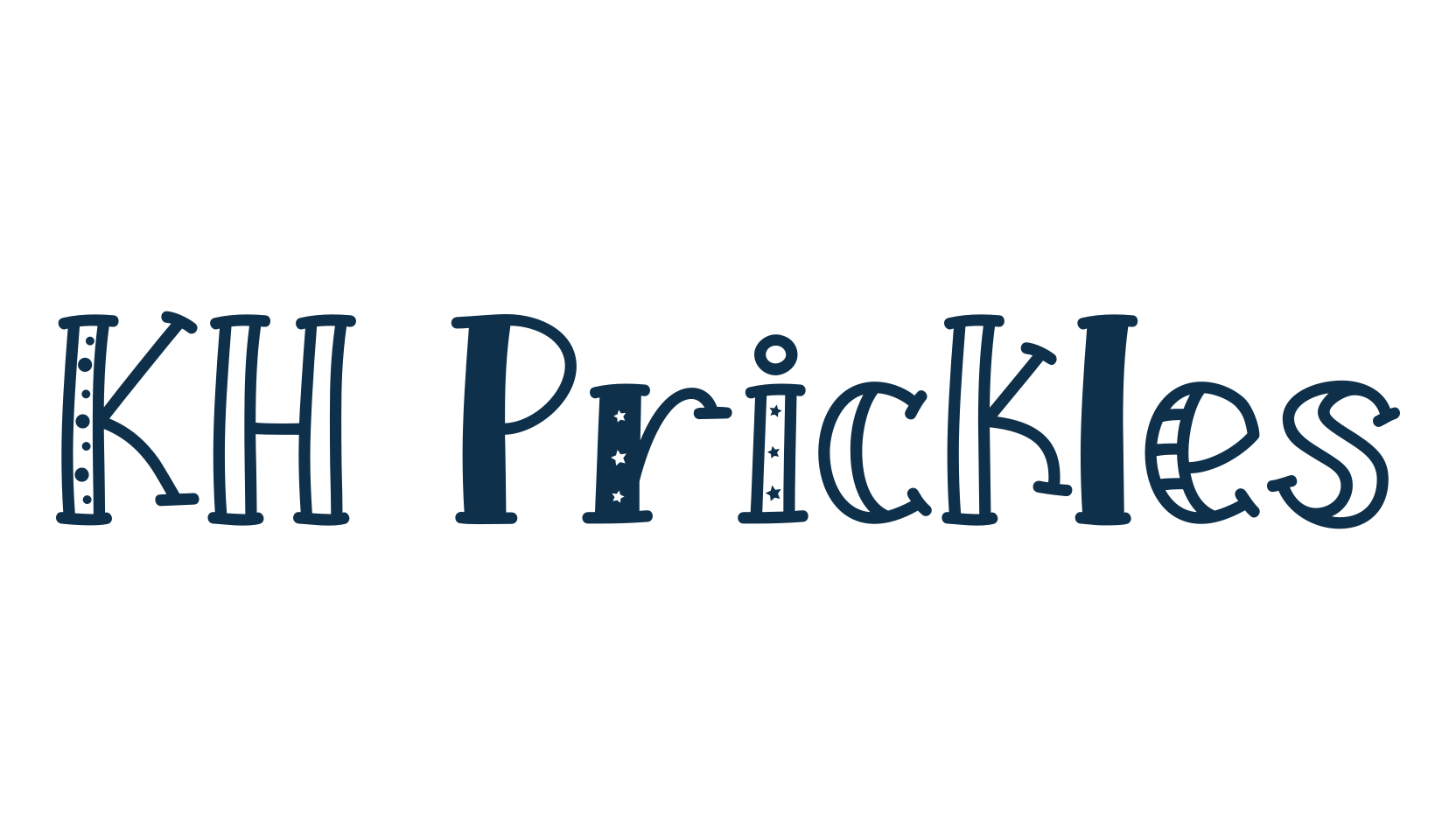 KH Prickles, decorative font preview