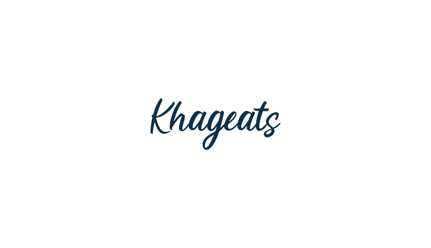 Khageats, handwriting font preview