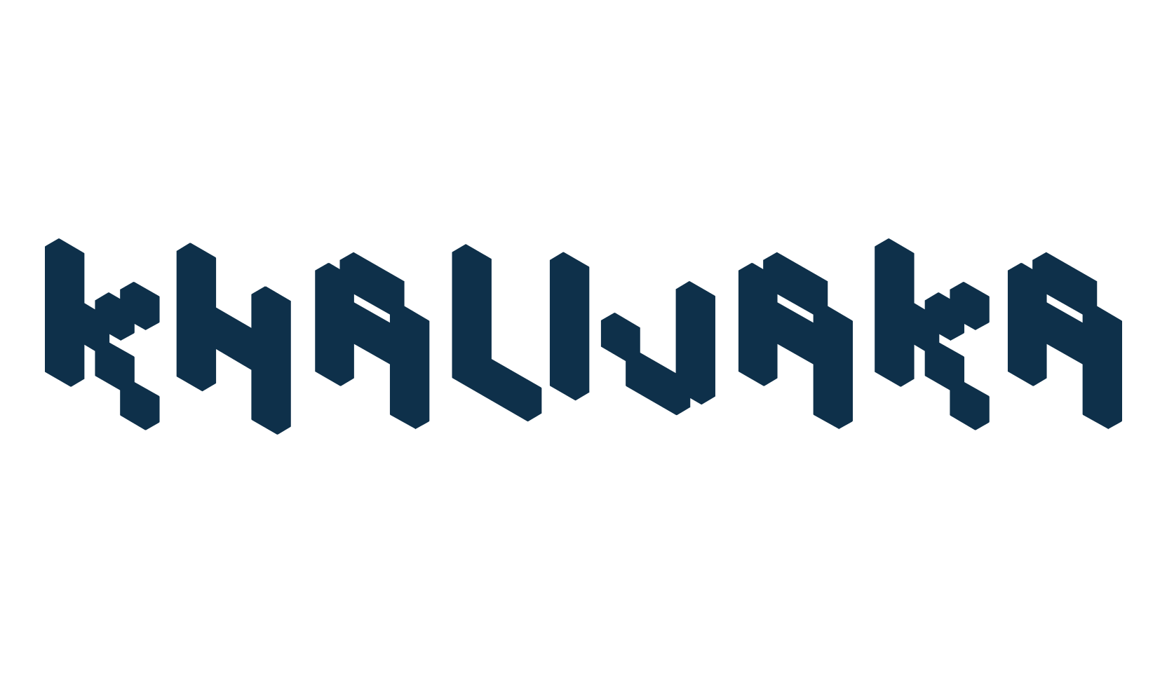 Khalijaka, techno square sci-fi font preview