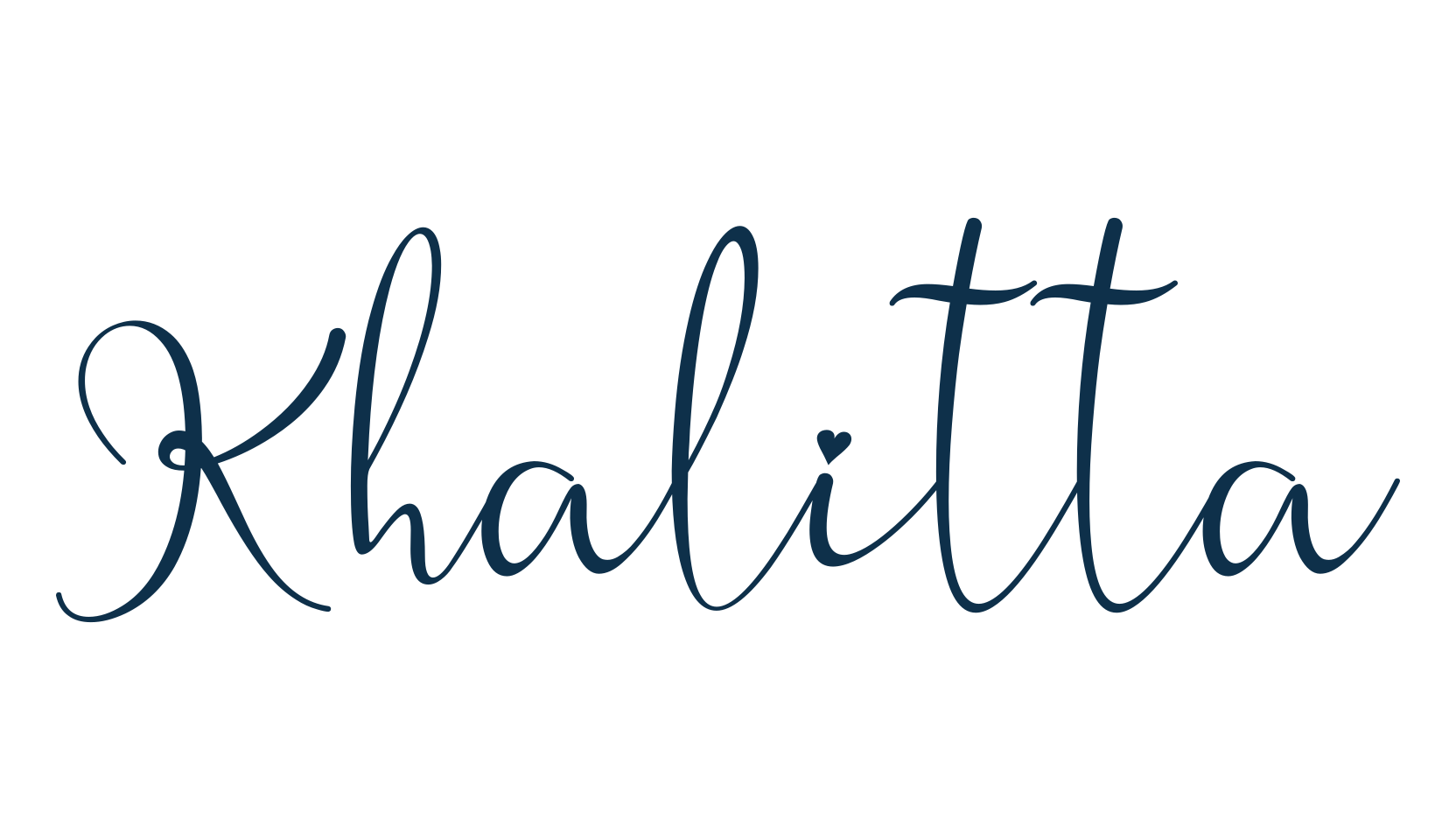 Khalitta, calligraphy font preview